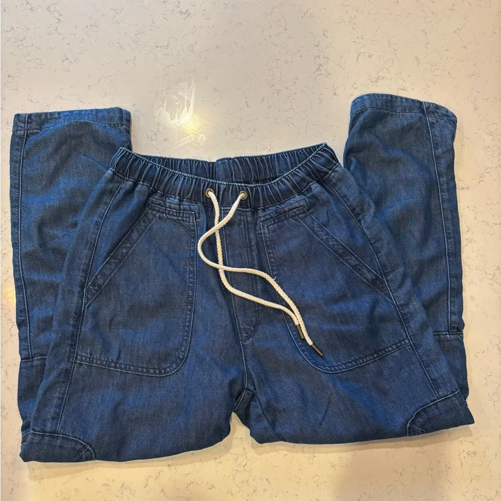 Anthropologie Pilcro The Cottage Drawstring Utility Cargo Jean Pant in Small - Picture 5 of 9